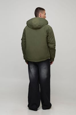 Regular Fit Mid Weight Parka Jacket