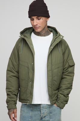 Tall Regular Fit Seam Detail Hooded Parka