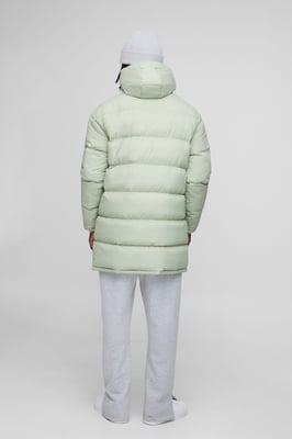 Regular Fit Hooded Longline Puffer Jacket
