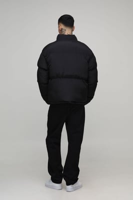 Tall Regular Fit Nylon Carpenter Funnel Neck Puffer Jacket