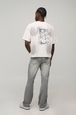 Slim Flared Ripped Jeans