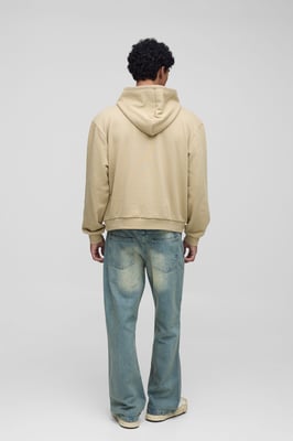 Relaxed Flared Rigid Washed Jeans