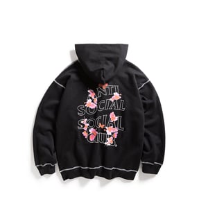 ASSC Contrast Stitch Hoodie in Black