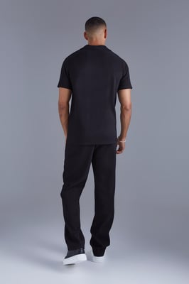 Regular Fit Heavy Pleated Revere Polo