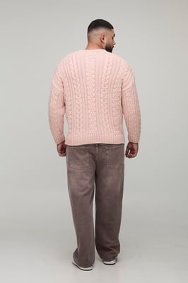 Plus Limited Edition Oversized Embroidered Knitted Jumper