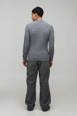 Regular Fit Cable Knitted Jumper