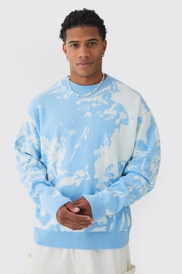 Oversized Boxy Renaissance Graphic Knit Jumper