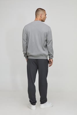 Regular Fit Smart Knitted Bomber Jacket