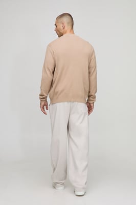 Regular Fit Smart Knitted Bomber Jacket