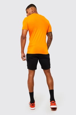 Slim Mid Cargo Jersey Short