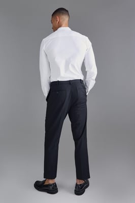 Slim Fit Grandad Collar Shirt