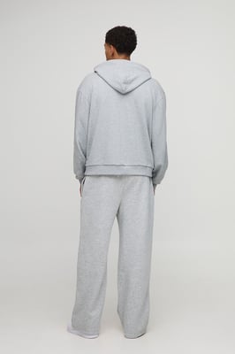 Wide Leg Embossed Worldwide Jogger