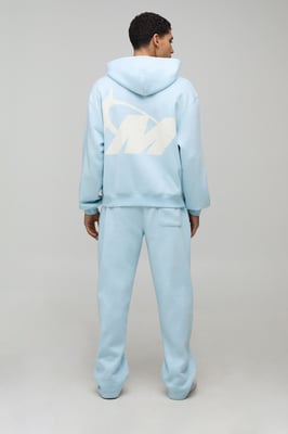 Oversized Boxy M Star Hoodie & Baggy Jogger Tracksuit