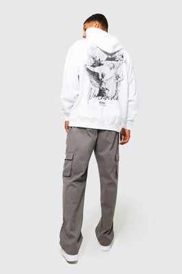Elasticated Waist Relaxed Fit Buckle Cargo Trouser