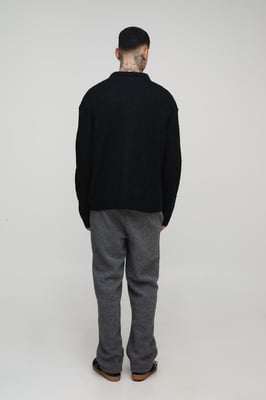 Tall Basic Boxy Brushed Knitted Shirt