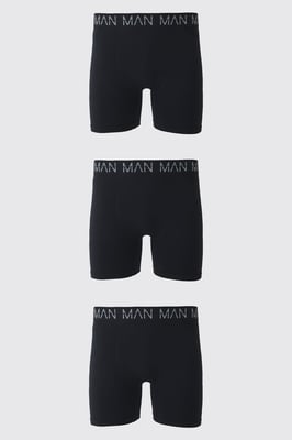 Man Active Seamless 7inch Long Boxer 3 Pack