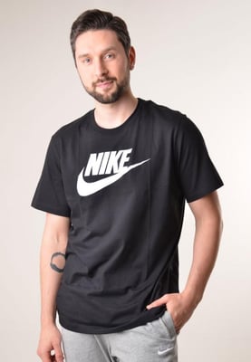 Nike Mens Tracksuit T Shirt Zip Pocket Shorts in Black/Black