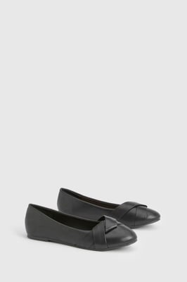 Twist Detail Ballet Pumps