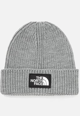 The North Face Unisex Logo Box Beanie Hat in Grey