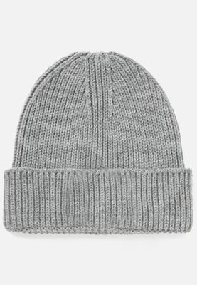 The North Face Unisex Logo Box Beanie Hat in Grey