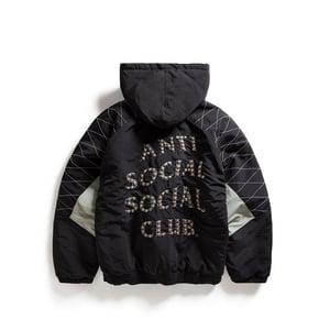 ASSC Studded Starter Jacket with Quilted Shoulders in Black