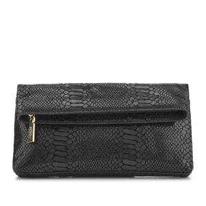Jones Bootmaker Wylie Fold-Over Metallic Clutch