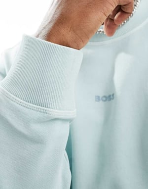 BOSS Orange Wefade tonal logotröja i akvamarinblå