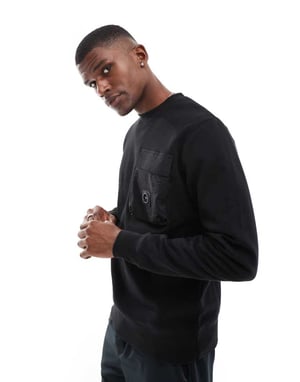 Marshall Artist nevado sweatshirt i svart