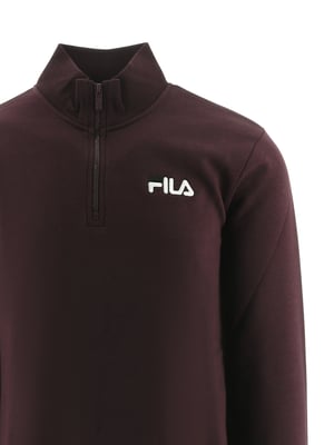 Mens Tawny Port Adam Quarter Zip Sweatshirt