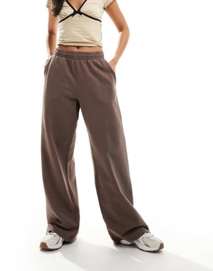 Veckodags lösa vida joggers i mullvad