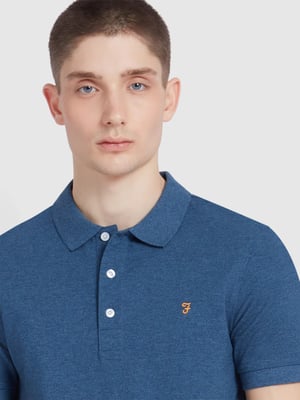 Mens Cold Metal Marl Blanes Polo Shirt