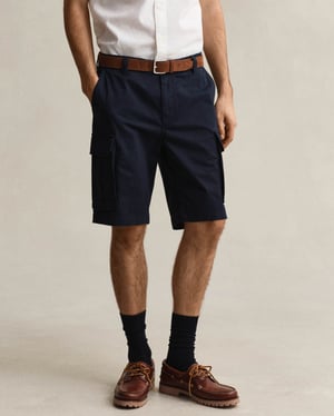 Regular Fit Cargo Shorts in Navy