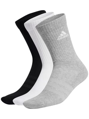 Adidas | Herr vadderade strumpor i crew-längd, 3-pack