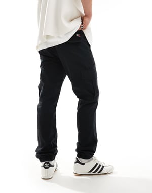 Tommy Jeans Ryan ripstop cargo byxor i svart