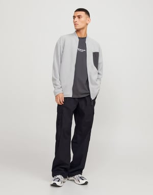 Jack & Jones byxor med dubbel ficka i svart