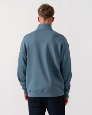 Durty244 1/4 Zip Sweatshirt in Blue