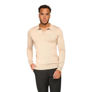 Solution Trui Ralf Polo Knit Beige