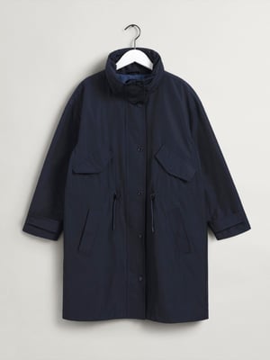 Womens Evening Blue Short Wind Parka