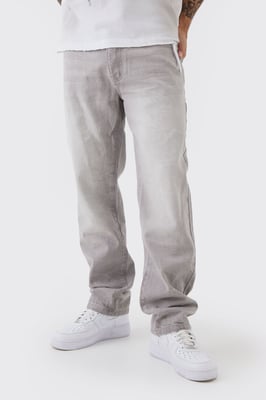 Straight Rigid Tinted Washed Denim Jeans