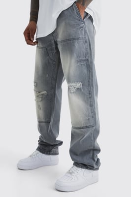 Relaxed Rigid Dirty Wash Carpenter Jeans