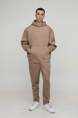 Oversized Bonded Scuba Hooded Tracksuit