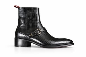 Lynott 'Grand Slam' Buckle detail zip boot