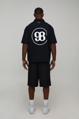 Boxy Fit Circa 98 Flock Print Short Sleeve Shirt