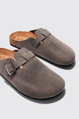 Faux Suede Mule