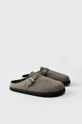 Skater Sole Buckle Detail Mule