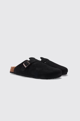 Faux Suede Mule