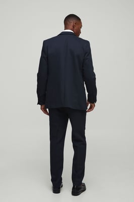 Slim Fit Single Breasted Twill Blazer