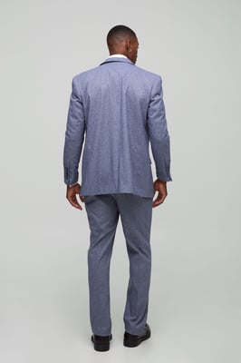 Straight Fit Herringbone Suit Jacket