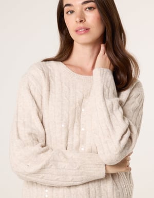 Round Neck Jumper With Sequin