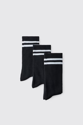 3 Pack Sport Stripe Socks